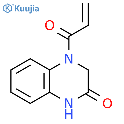 2(1H)-Quinoxalinone, 3,4-dihydro-4-(1-oxo-2-propen-1-yl)- structure