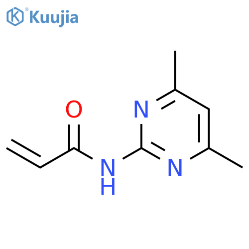N-(4,6-dimethylpyrimidin-2-yl)prop-2-enamide structure