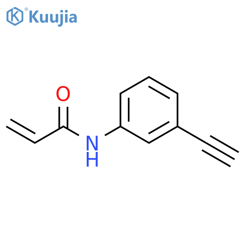 2-Propenamide, N-(3-ethynylphenyl)- structure