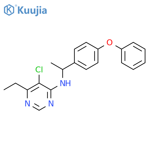 4-Pyrimidinamine, 5-chloro-6-ethyl-N-[1-(4-phenoxyphenyl)ethyl]-, (±)- structure