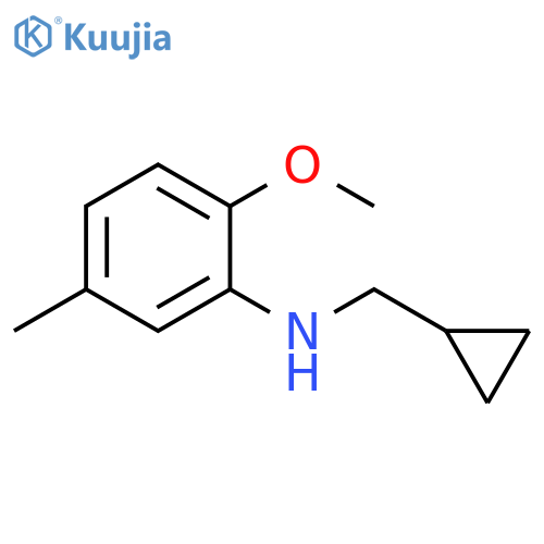 N-(cyclopropylmethyl)-2-methoxy-5-methylaniline structure