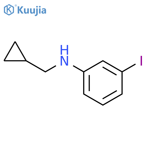 N-(cyclopropylmethyl)-3-iodoaniline structure