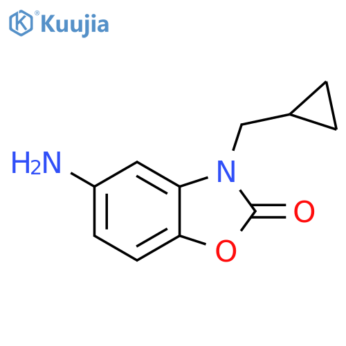 5-amino-3-(cyclopropylmethyl)-2,3-dihydro-1,3-benzoxazol-2-one structure