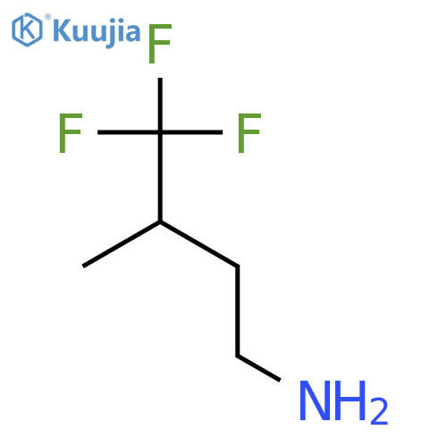 4,4,4-trifluoro-3-methylbutan-1-amine structure