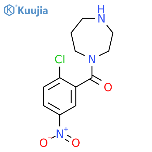 1-(2-Chloro-5-nitrobenzoyl)-1,4-diazepane structure