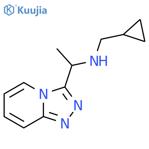 (Cyclopropylmethyl)(1-{[1,2,4]triazolo[4,3-a]pyridin-3-yl}ethyl)amine structure