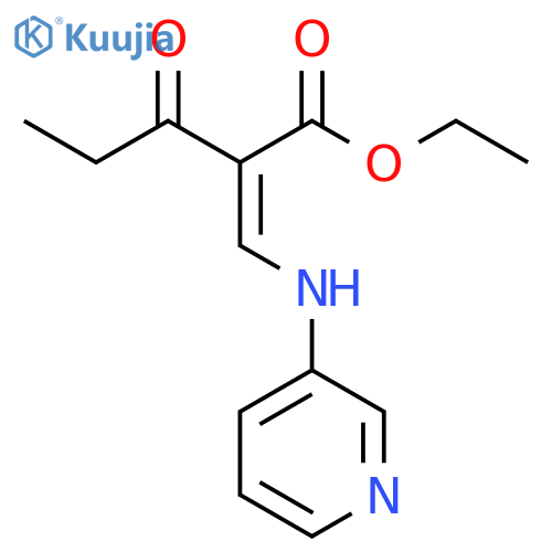 Pentanoic acid, 3-oxo-2-[(3-pyridinylamino)methylene]-, ethyl ester structure