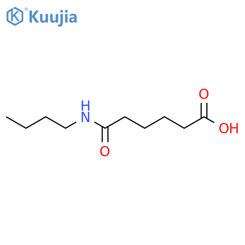 5-(butylcarbamoyl)pentanoic acid structure