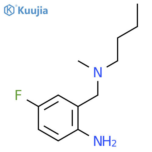 2-{Butyl(methyl)aminomethyl}-4-fluoroaniline structure