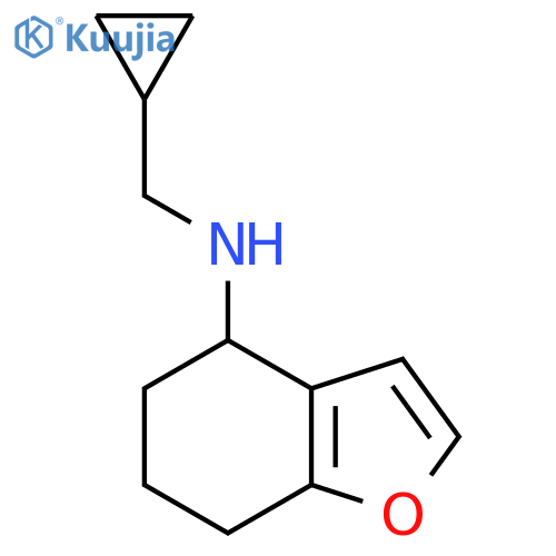 N-(cyclopropylmethyl)-4,5,6,7-tetrahydro-1-benzofuran-4-amine structure