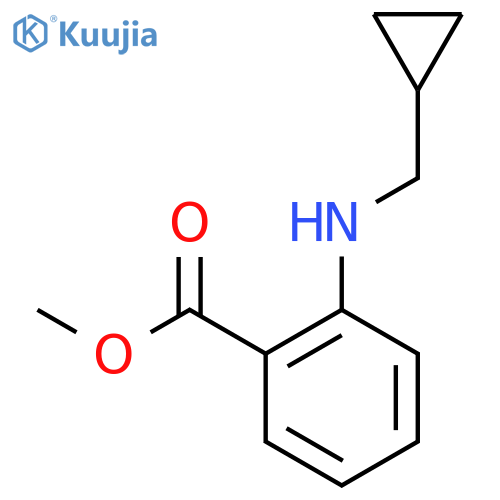 methyl 2-(cyclopropylmethyl)aminobenzoate structure