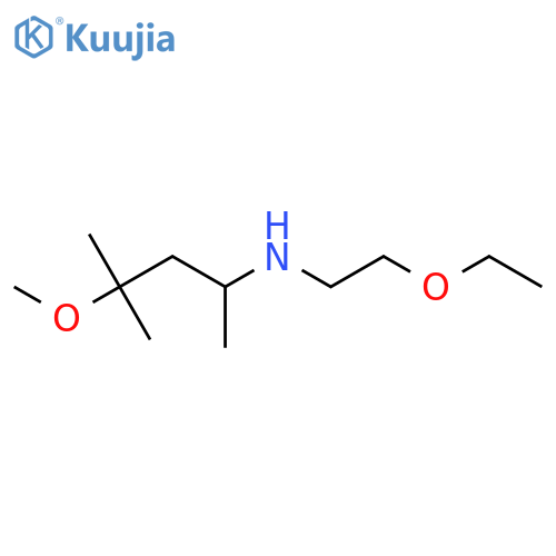 (2-ethoxyethyl)(4-methoxy-4-methylpentan-2-yl)amine structure