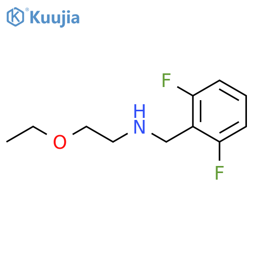 (2,6-difluorophenyl)methyl(2-ethoxyethyl)amine structure