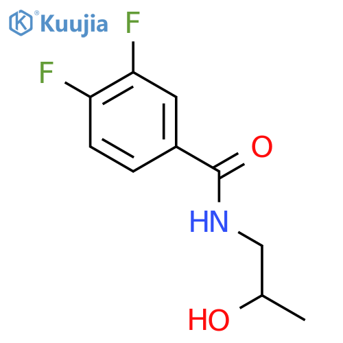 3,4-Difluoro-N-(2-hydroxypropyl)benzamide structure