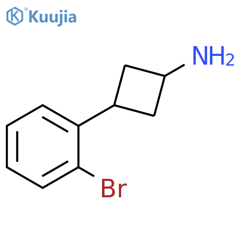 3-(2-bromophenyl)cyclobutan-1-amine structure