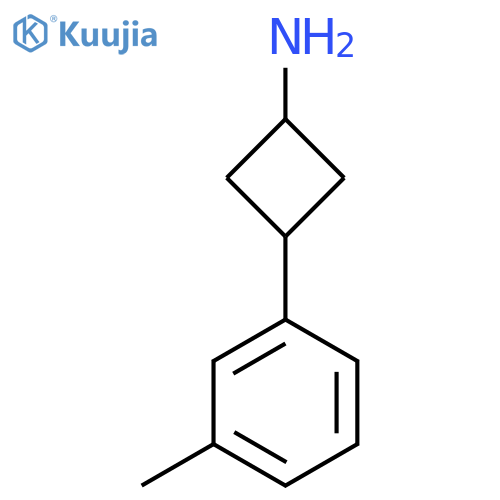 3-(3-Methylphenyl)cyclobutan-1-amine structure