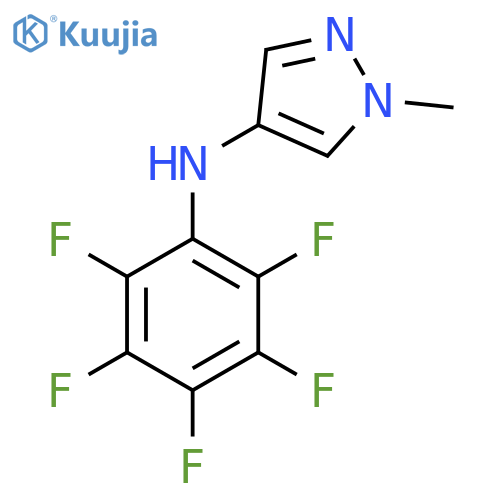 1-methyl-N-(pentafluorophenyl)-1H-pyrazol-4-amine structure