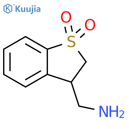3-(aminomethyl)-2,3-dihydro-1lambda6-benzothiophene-1,1-dione structure