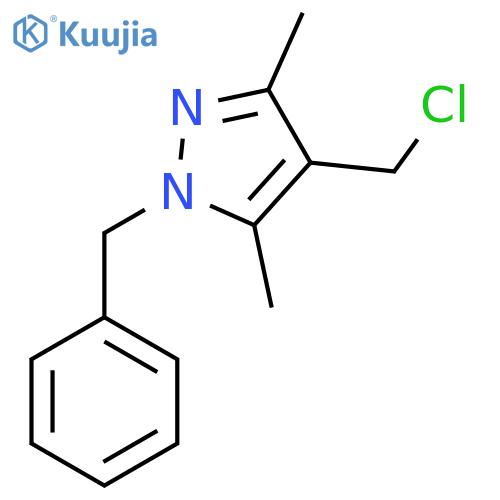 1-benzyl-4-(chloromethyl)-3,5-dimethyl-1H-pyrazole structure