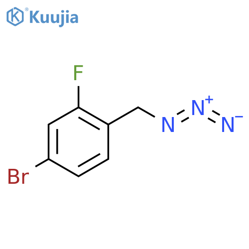 Benzene, 1-(azidomethyl)-4-bromo-2-fluoro- structure
