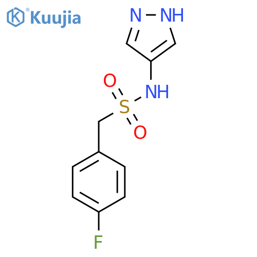 1-(4-fluorophenyl)-N-(1H-pyrazol-4-yl)methanesulfonamide structure