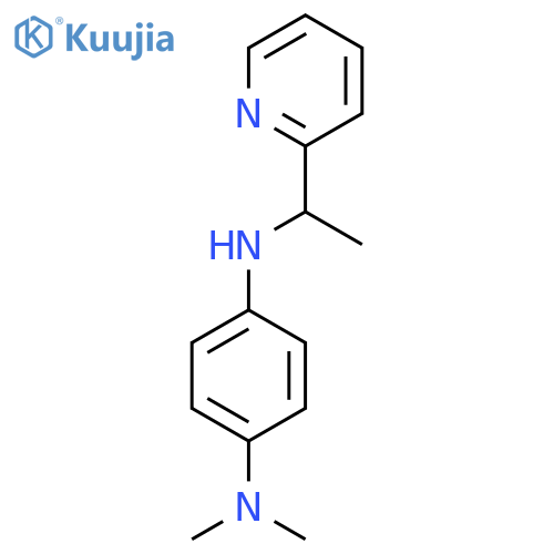 1-N,1-N-Dimethyl-4-N-1-(pyridin-2-yl)ethylbenzene-1,4-diamine structure