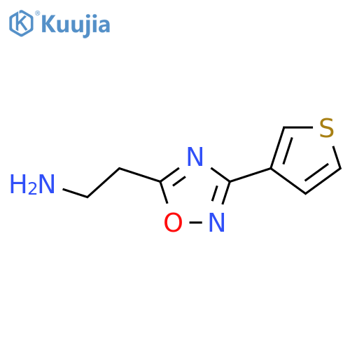1,2,4-Oxadiazole-5-ethanamine, 3-(3-thienyl)- structure