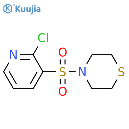 4-(2-Chloropyridin-3-yl)sulfonylthiomorpholine structure