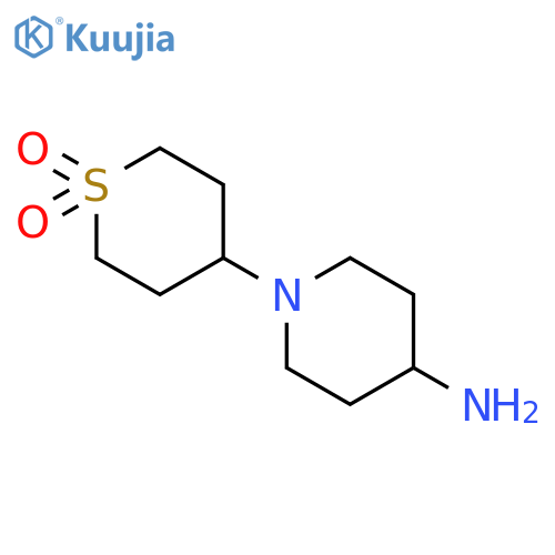 4-(4-Aminopiperidin-1-yl)tetrahydro-2H-thiopyran 1,1-dioxide structure
