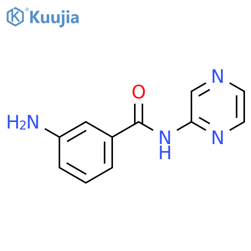 3-amino-N-(pyrazin-2-yl)benzamide structure