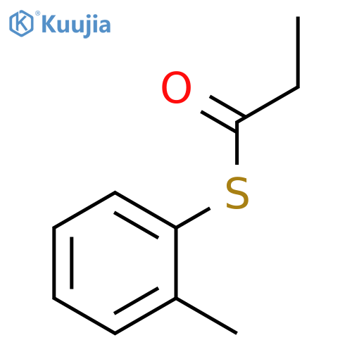 Propanethioic acid, S-(2-methylphenyl) ester structure
