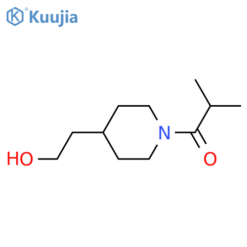 1-(4-(2-Hydroxyethyl)piperidin-1-yl)-2-methylpropan-1-one structure