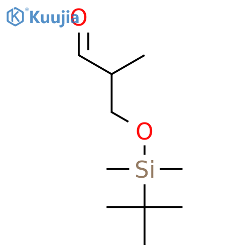Propanal, 3-[[(1,1-dimethylethyl)dimethylsilyl]oxy]-2-methyl-, (±)- structure