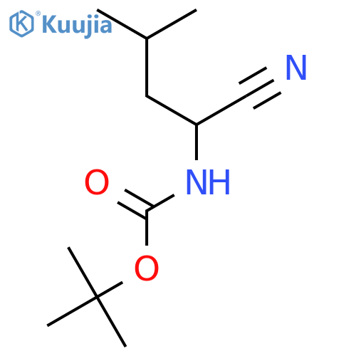 Boc-L-Leu-nitrile structure
