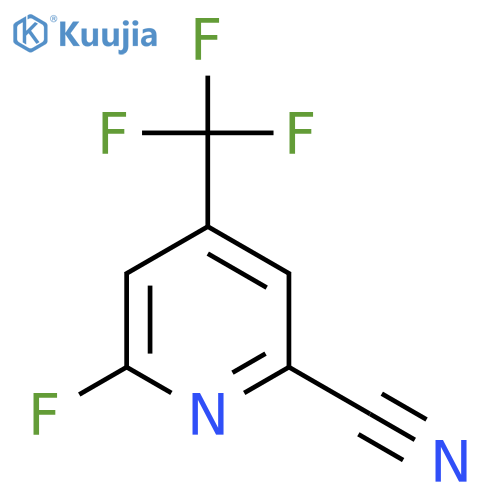 6-fluoro-4-(trifluoromethyl)pyridine-2-carbonitrile structure