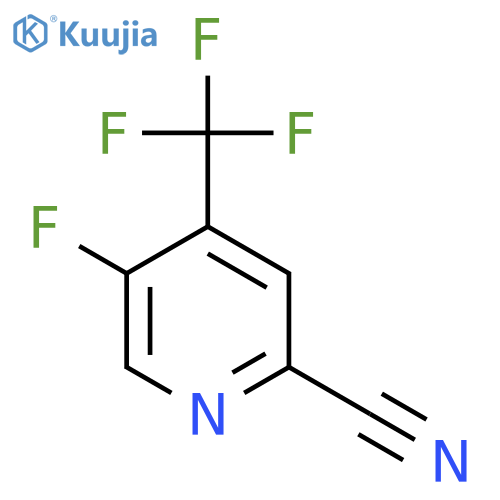 2-Pyridinecarbonitrile, 5-fluoro-4-(trifluoromethyl)- structure