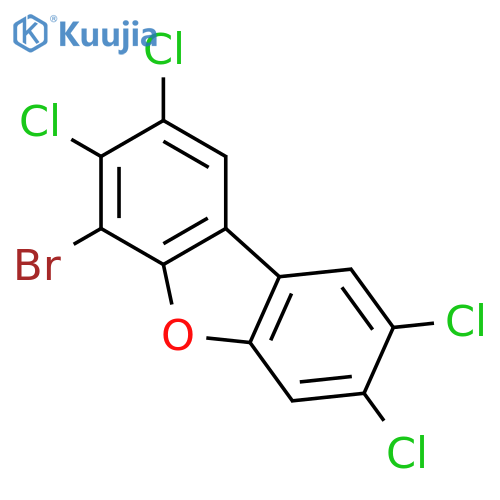 4-Bromo-2,3,7,8-tetrachlorodibenzofuran structure