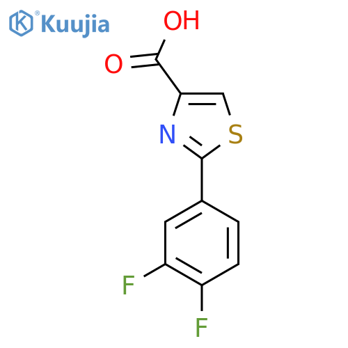 2-(3,4-Difluorophenyl)-1,3-thiazole-4-carboxylic acid structure