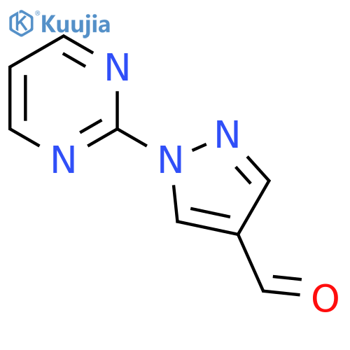 1-(Pyrimidin-2-yl)-1H-pyrazole-4-carbaldehyde structure