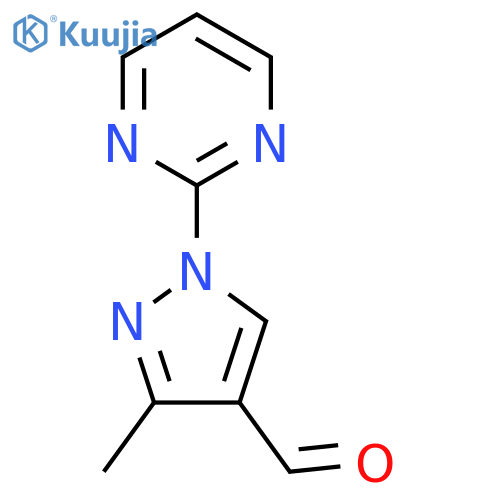 3-Methyl-1-(pyrimidin-2-yl)-1h-pyrazole-4-carbaldehyde structure