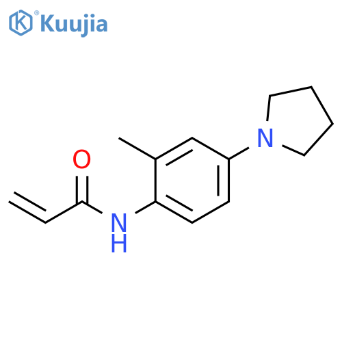N-2-methyl-4-(pyrrolidin-1-yl)phenylprop-2-enamide structure