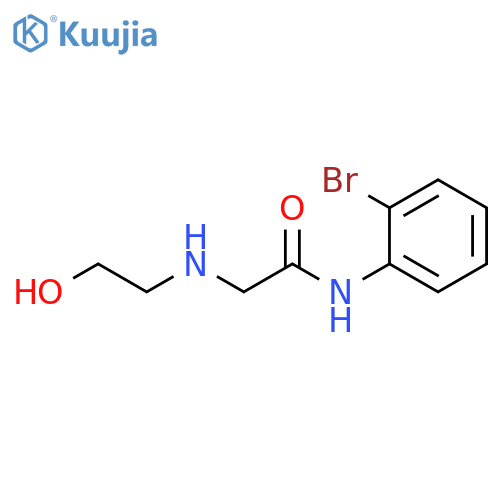 2-(2-Hydroxyethylamino)-n-(2-bromophenyl)acetamide structure
