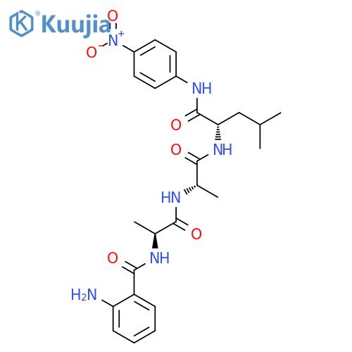 L-Leucinamide, N-(2-aminobenzoyl)-L-alanyl-L-alanyl-N-(4-nitrophenyl)- structure