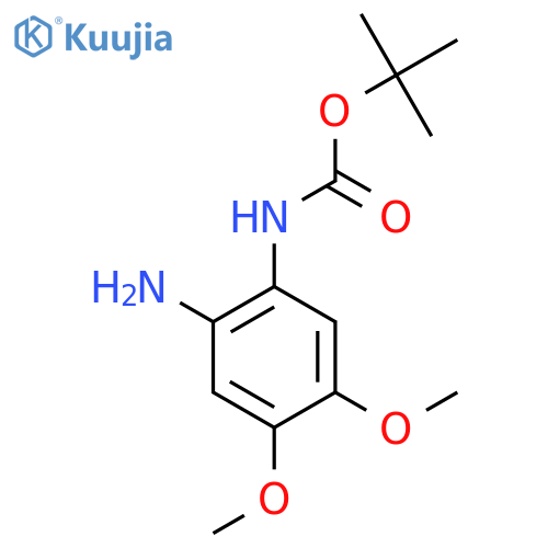 tert-butyl N-(2-amino-4,5-dimethoxyphenyl)carbamate structure