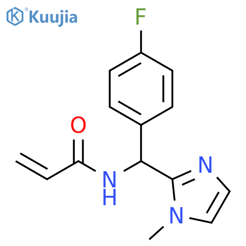 N-[(4-Fluorophenyl)(1-methyl-1H-imidazol-2-yl)methyl]-2-propenamide structure
