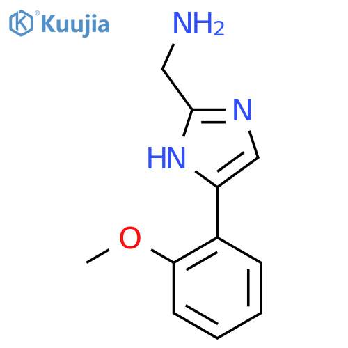 (5-(2-Methoxyphenyl)-1H-imidazol-2-yl)methanamine structure