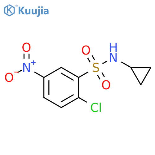 2-Chloro-N-cyclopropyl-5-nitrobenzenesulfonamide structure