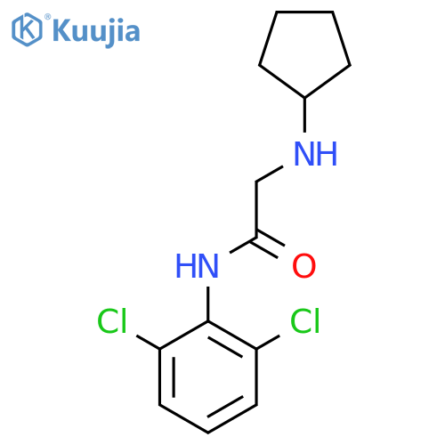 2-(Cyclopentylamino)-N-(2,6-dichlorophenyl)acetamide structure