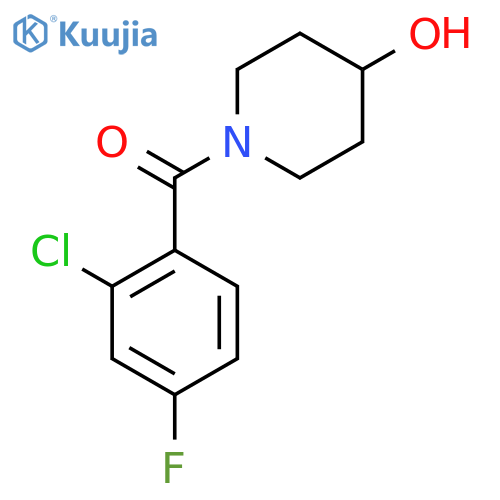 1-(2-Chloro-4-fluorobenzoyl)piperidin-4-ol structure