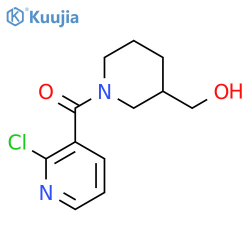 (2-Chloropyridin-3-yl)(3-(hydroxymethyl)piperidin-1-yl)methanone structure